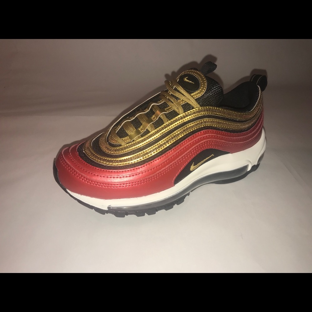 Nike air max 97 red/gold sequin ct1148-600
